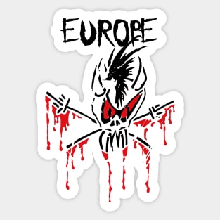 europe headbang Sticker